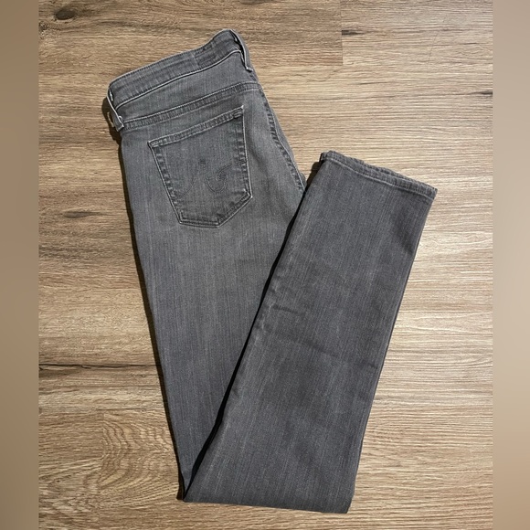 Ladies AG - the Stevie Slim Straight - Gray - Size 29 - Picture 3 of 8